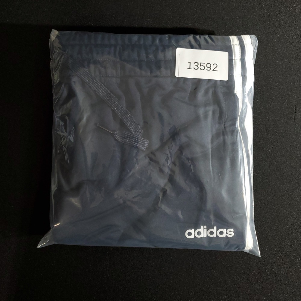Adidas Track Pants Mens XL Navy Blue 3 Stripe Athletic Drawstring Training Pro X - Picture 10 of 10
